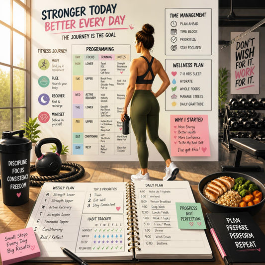 Busy Person Fitness Planner: Quick Workouts, Simple Weekly Plans, and Sustainable Fitness for Professionals with No Time