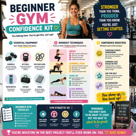 Beginner Gym Confidence Kit: A Simple Guide to Gym Equipment, Workout Basics, Exercise Technique, and Feeling Comfortable at the Gym