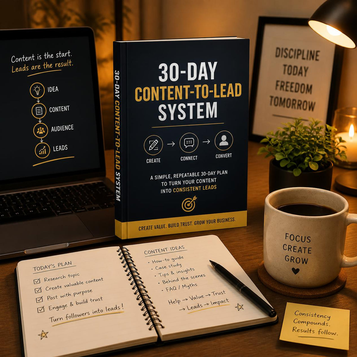 The 30-Day Content-to-Lead System | B2B Lead Gen Ebook